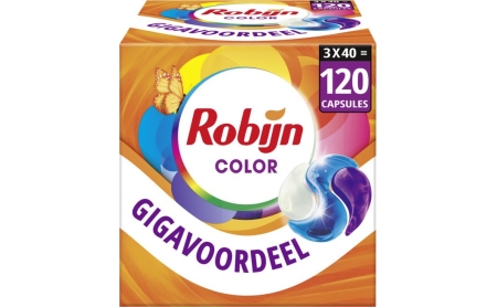 Robijn Classics Color 3-in-1 Wascapsules - 3 x 40 wasbeurten - Voordeelverpakking